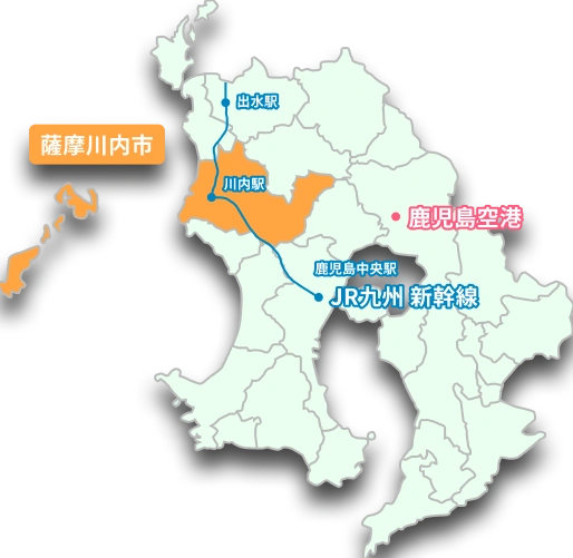 鹿児島県地図